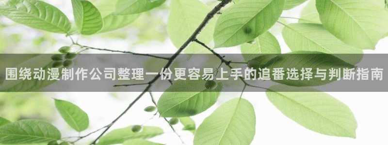汗汗漫画网页版阅读:围绕动漫制作公司整理一份更容易上手的追番选择与判断指南配图